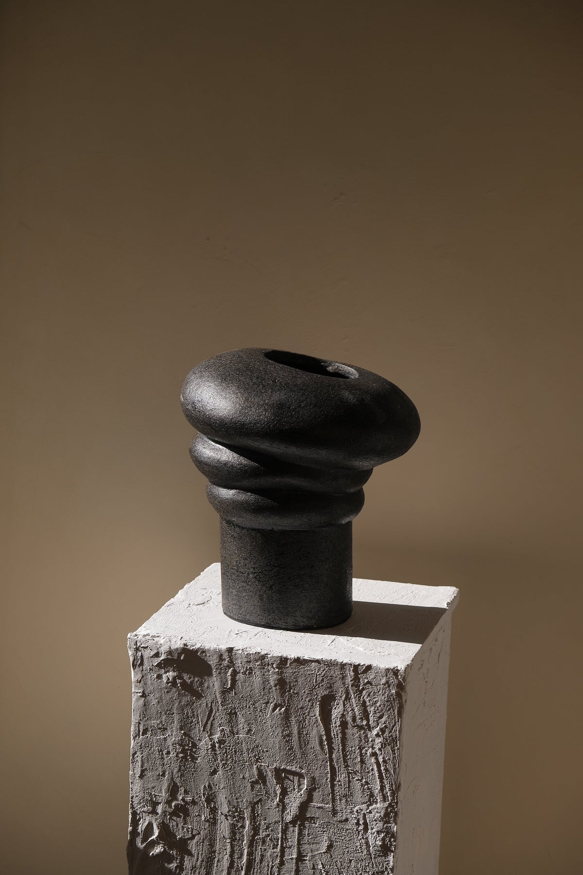 Java Handcrafted Black Terracotta Vessel