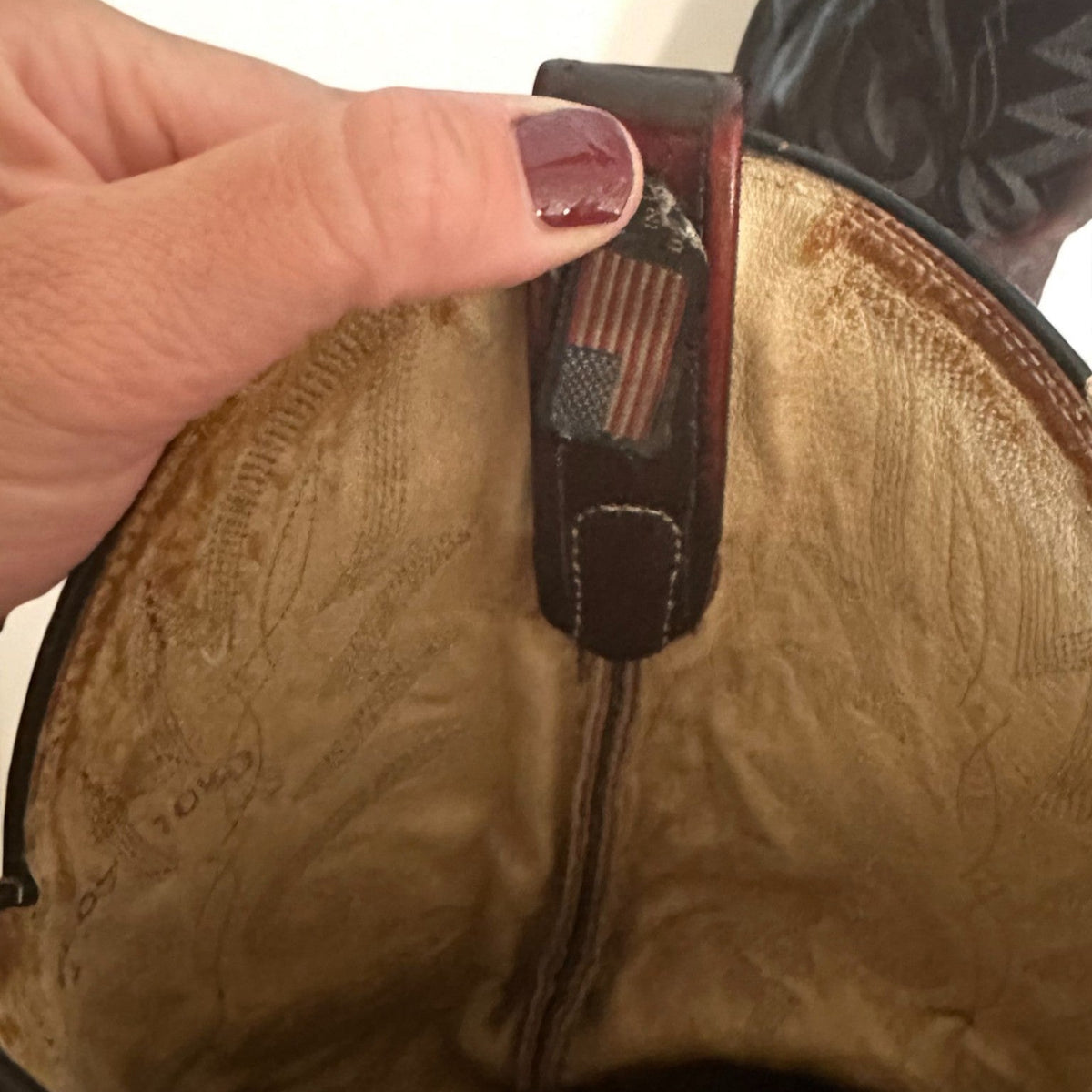 Vintage Leather Cowboy Boots (Size 10.5D) image 4