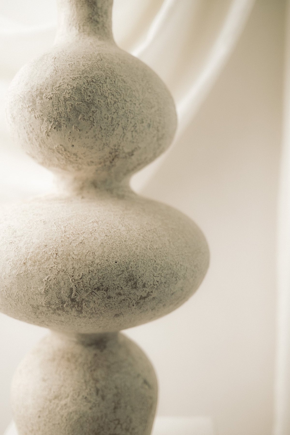 Sewu Sculptural Terracotta Vessel | Cream
