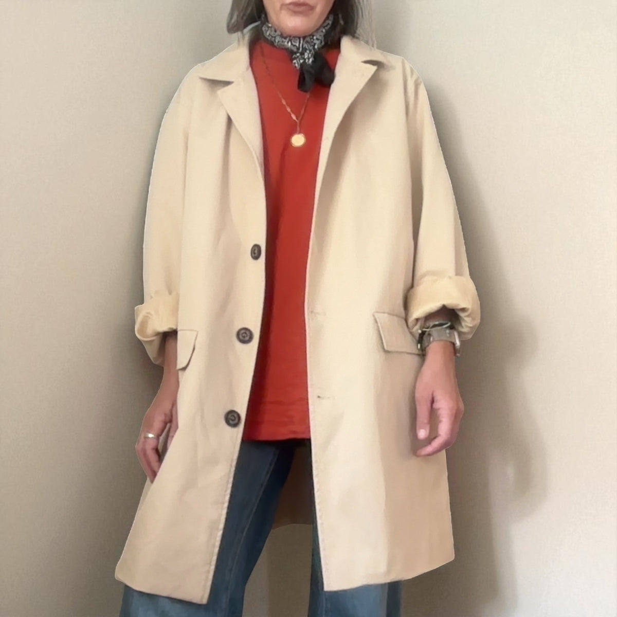 Oversized Trench Coat (Size XXL) image 1