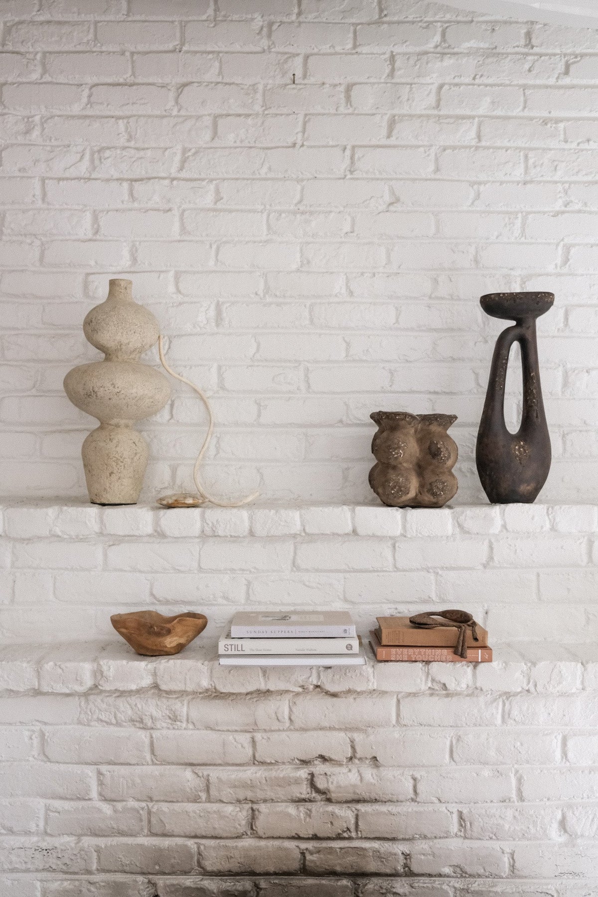 Sewu Sculptural Terracotta Vessel | Cream