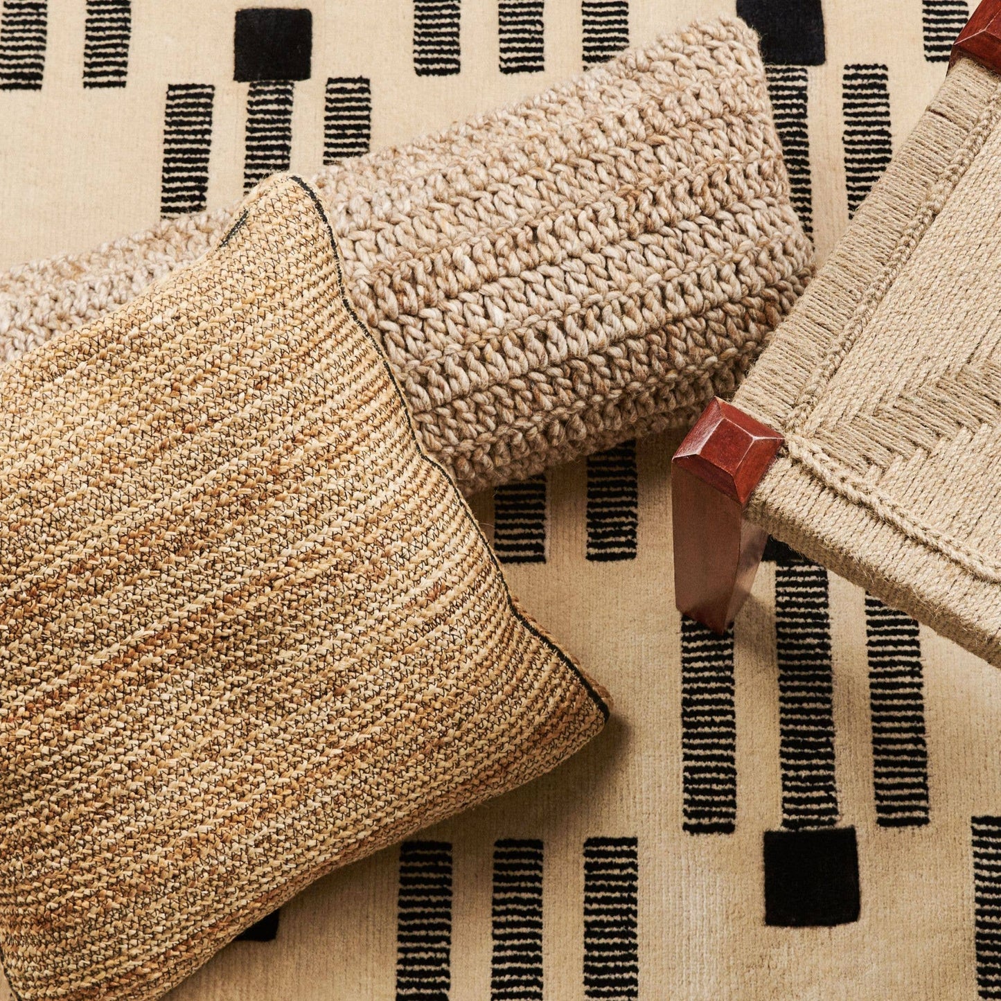 Cure Hand Crochet Large Lumbar Pillow