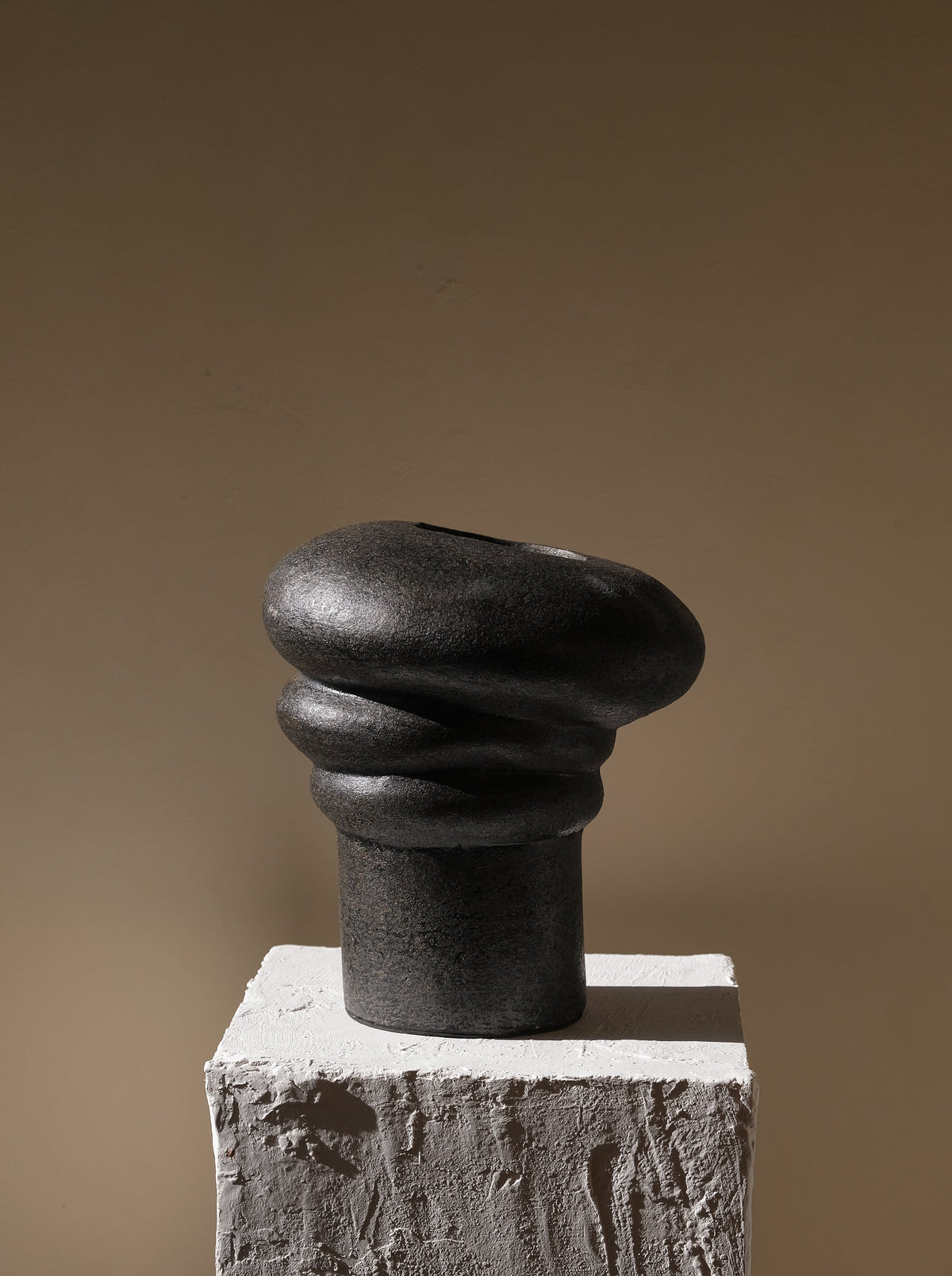 Java Handcrafted Black Terracotta Vessel