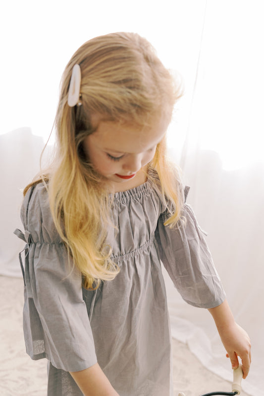 Kennedi Bell Sleeve Dress | Muted Purple