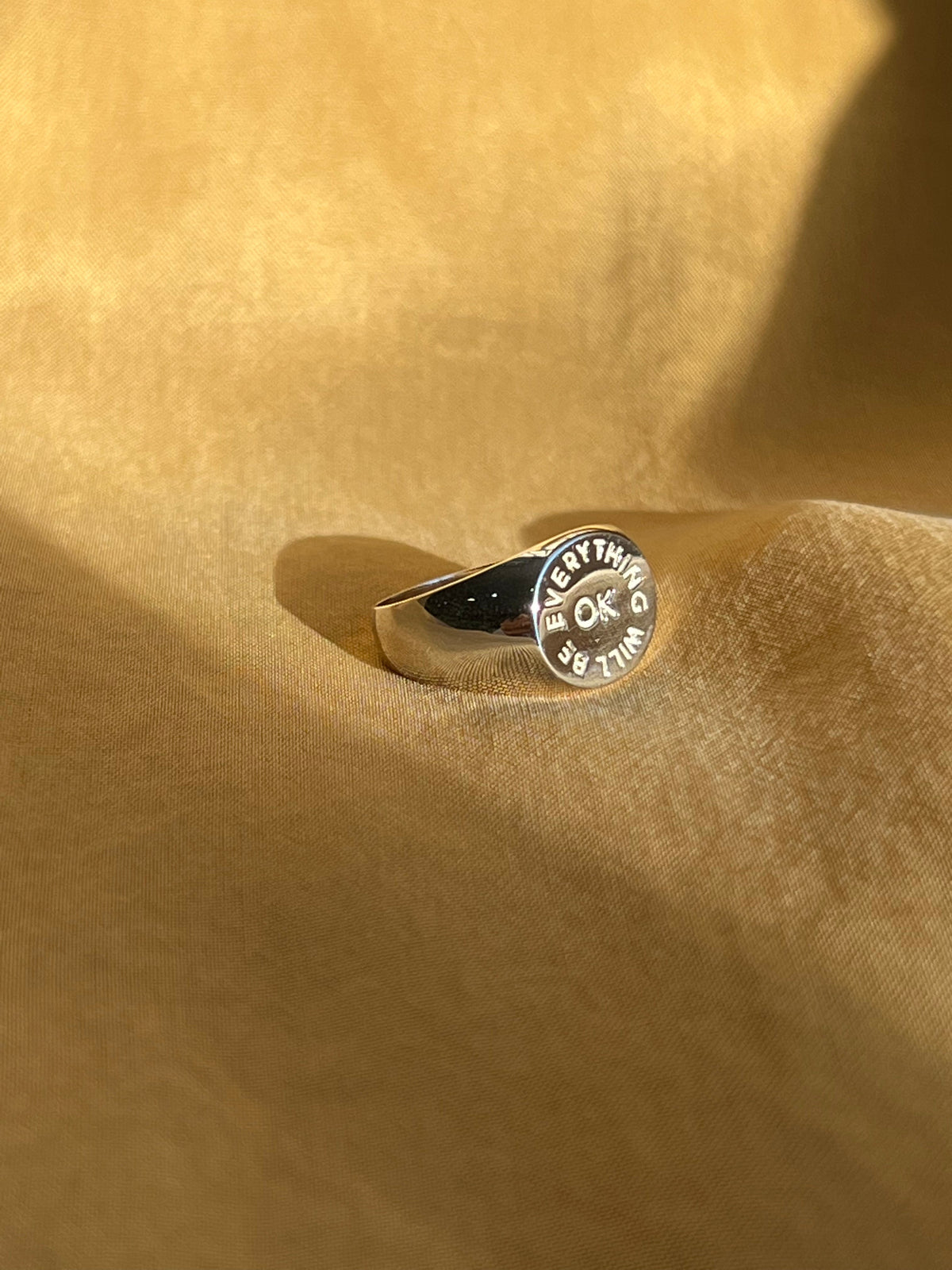 Everything Will Be OK Signet Ring
