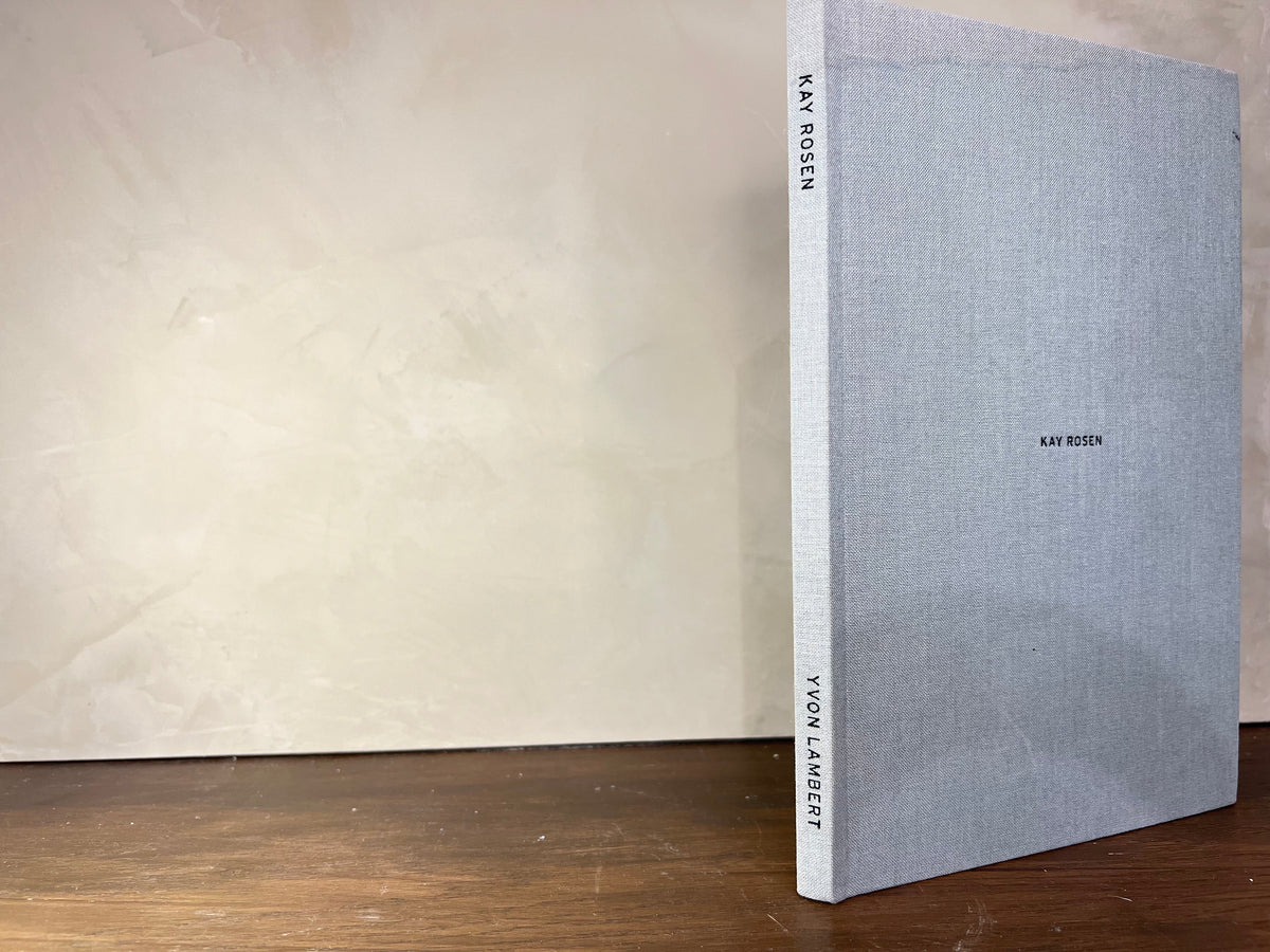 Linen Cover Book: Kay Rosen / Wall Paintings and Drawings