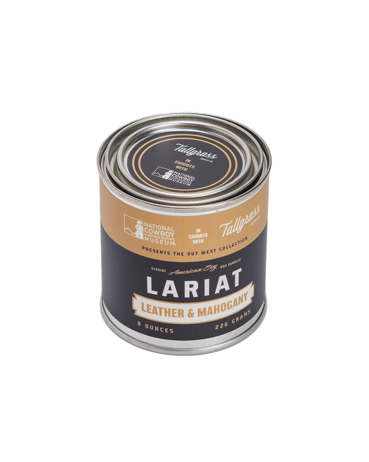 Lariat Soy Wax Candle | Leather + Mahogany