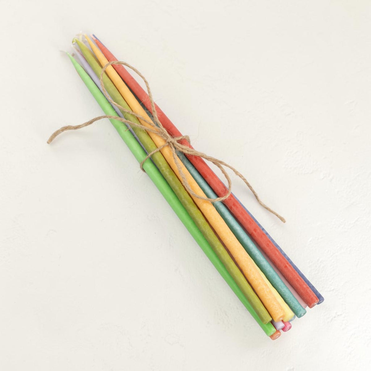 Rainbow Thin Taper Candles | Set of 12