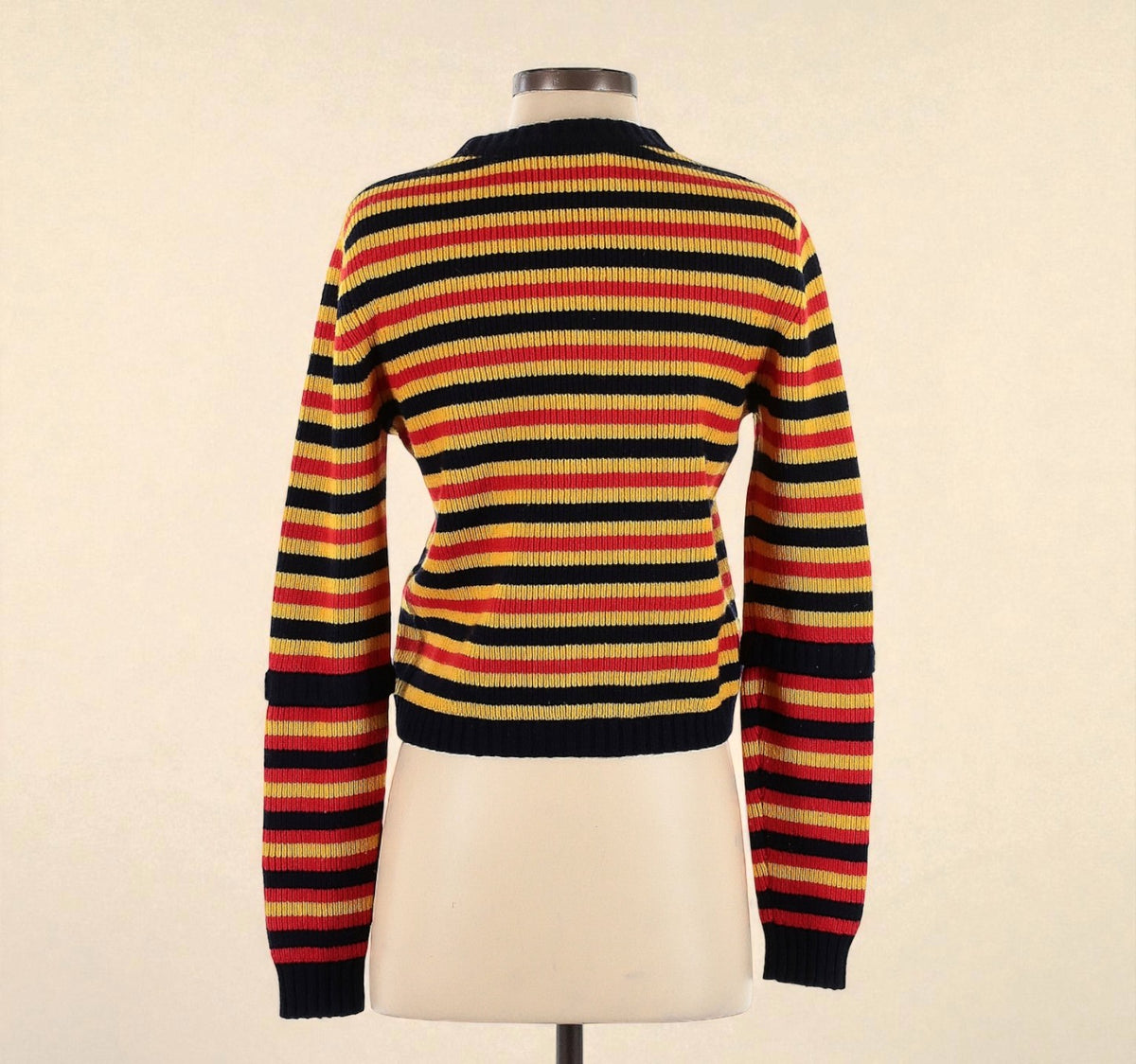 Victoria Beckham Retro Stripe Wool Pullover Sweater (Size Small) image 1