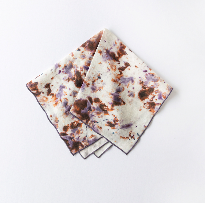 Rose Marble Linen Dinner Napkin