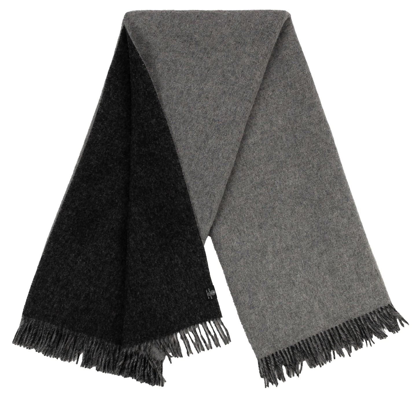 Highland Tweeds Reversible Double Cloth Throw - Silver/Grey