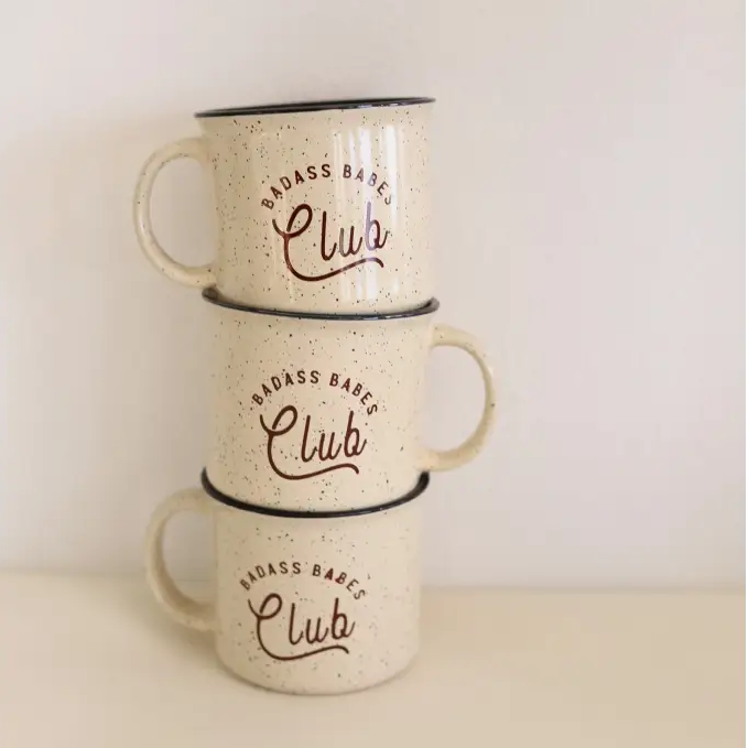 Badass Babes Ceramic Campfire Mug
