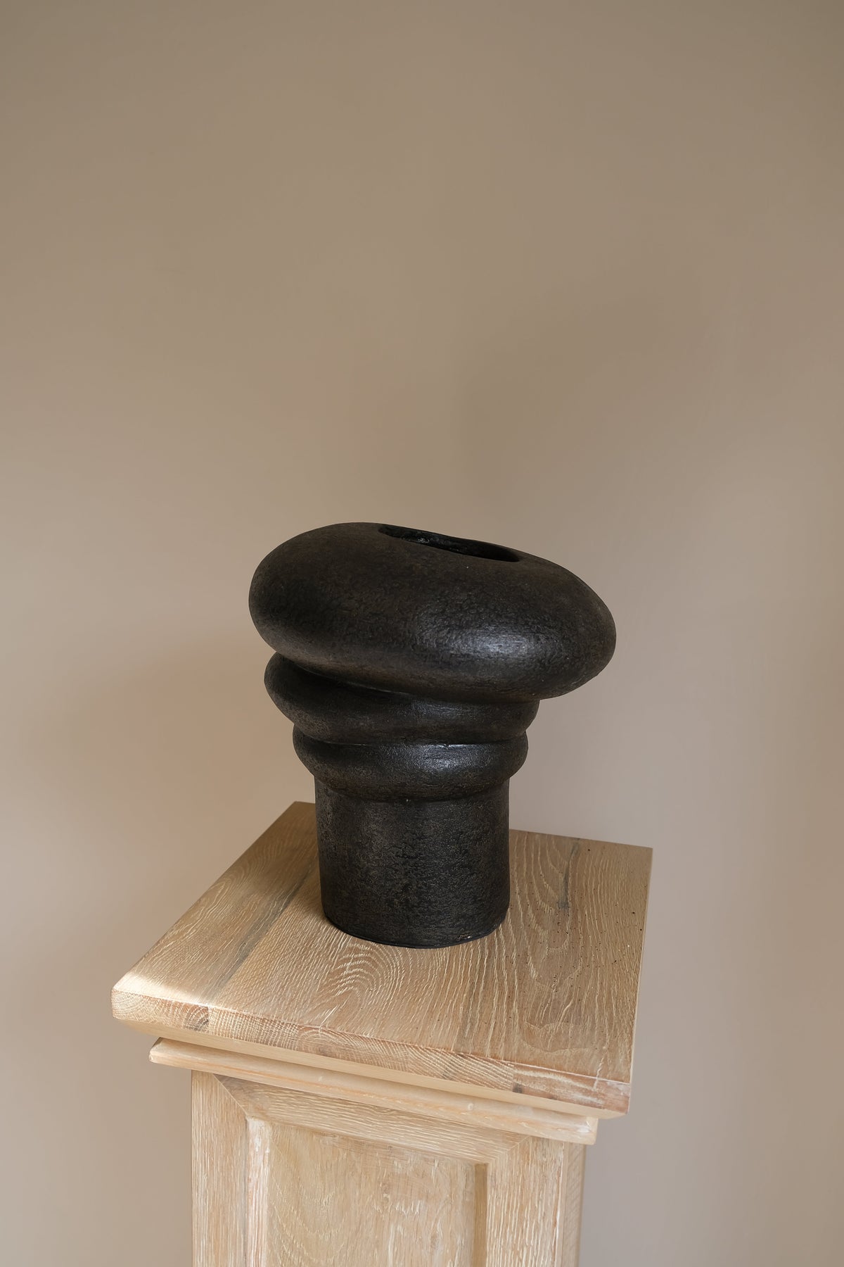 Java Handcrafted Black Terracotta Vessel