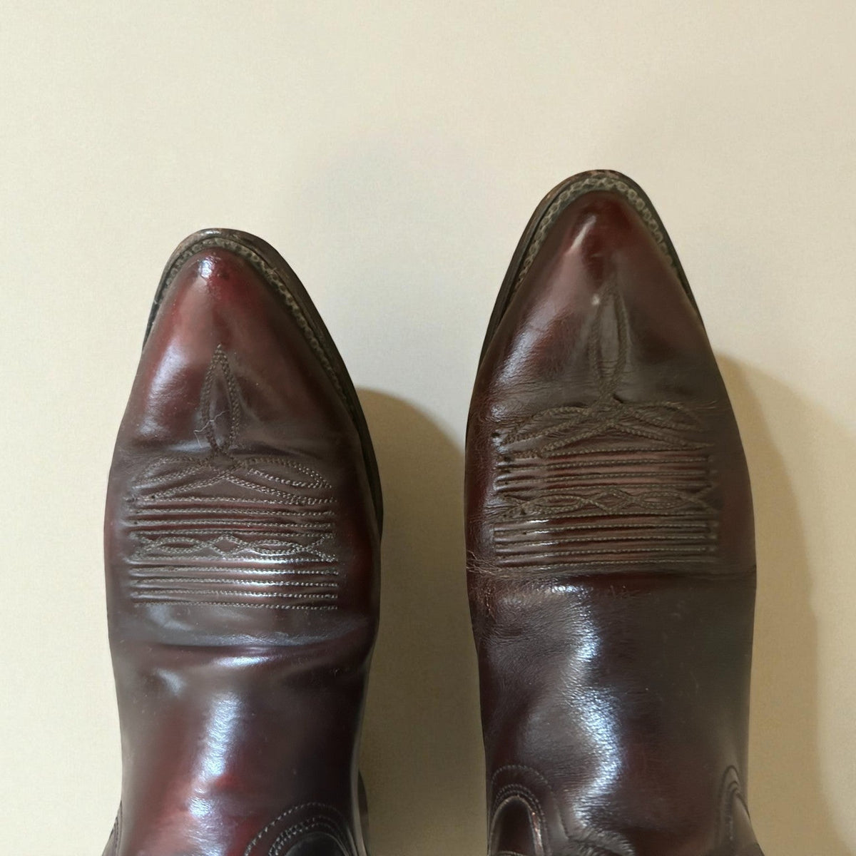 Vintage Leather Cowboy Boots (Size 10.5D) image 2
