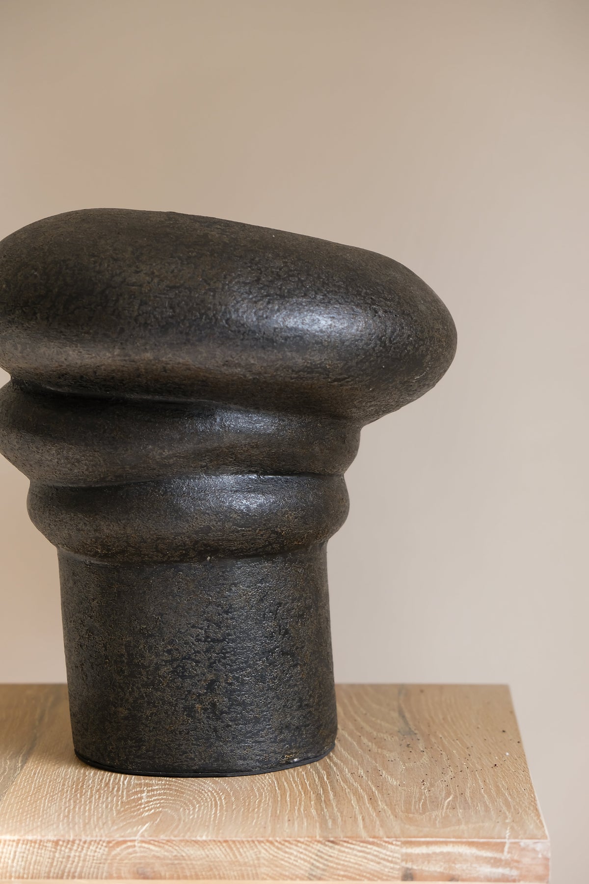 Java Handcrafted Black Terracotta Vessel