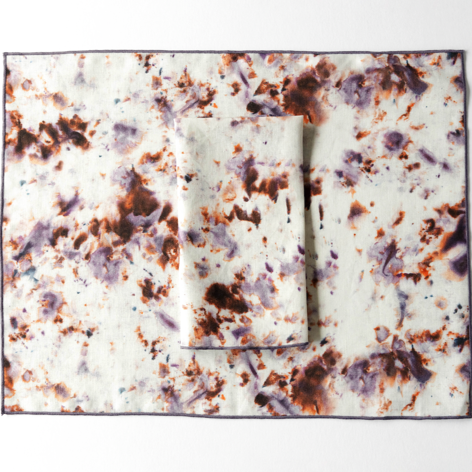 Rose Marble Linen Placemat
