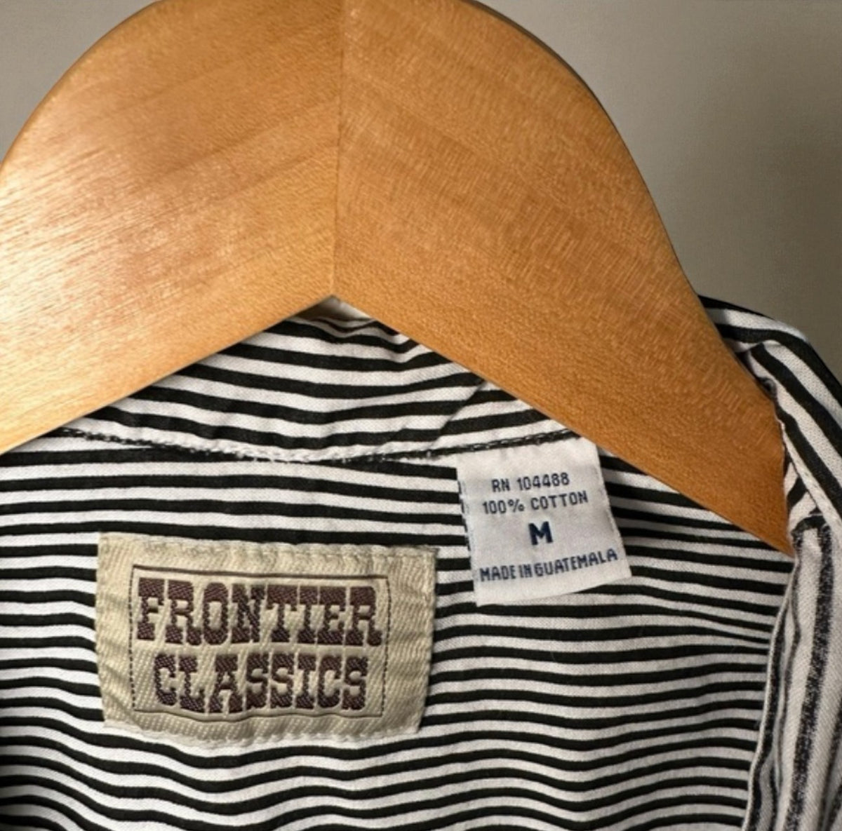 Vintage Striped Western Button Down Shirt (Size Medium) image 4