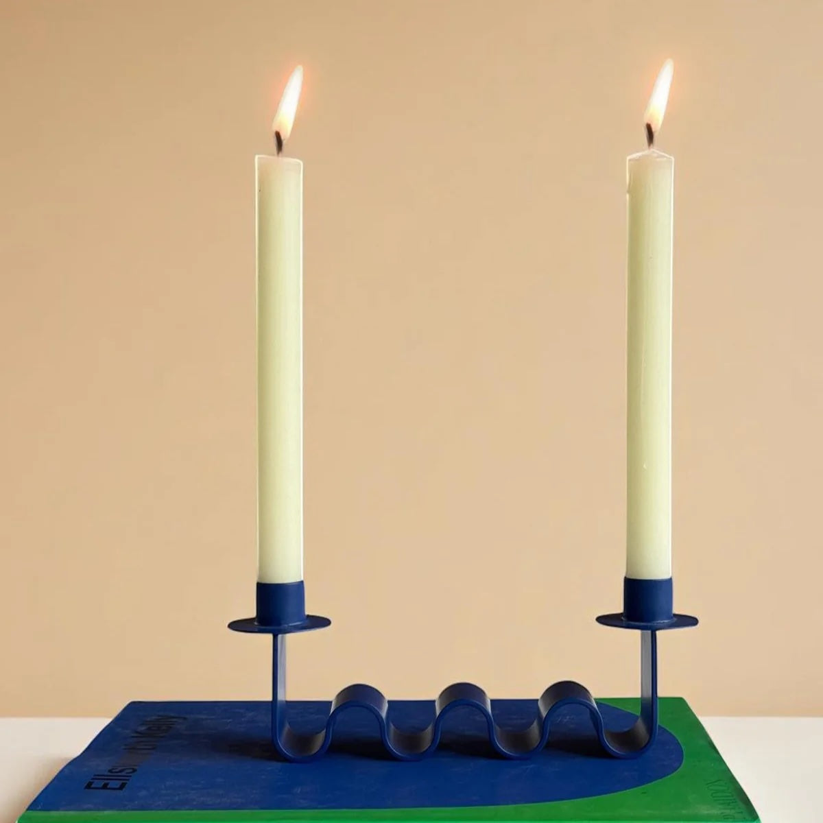 Helen Candle Holder | Electric Blue