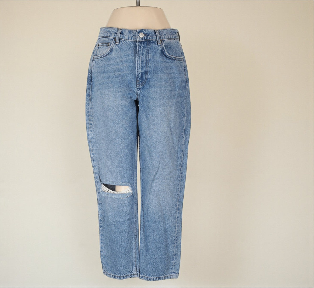 Reformation Destroyed Straight Leg Jeans (Size 27) image 0