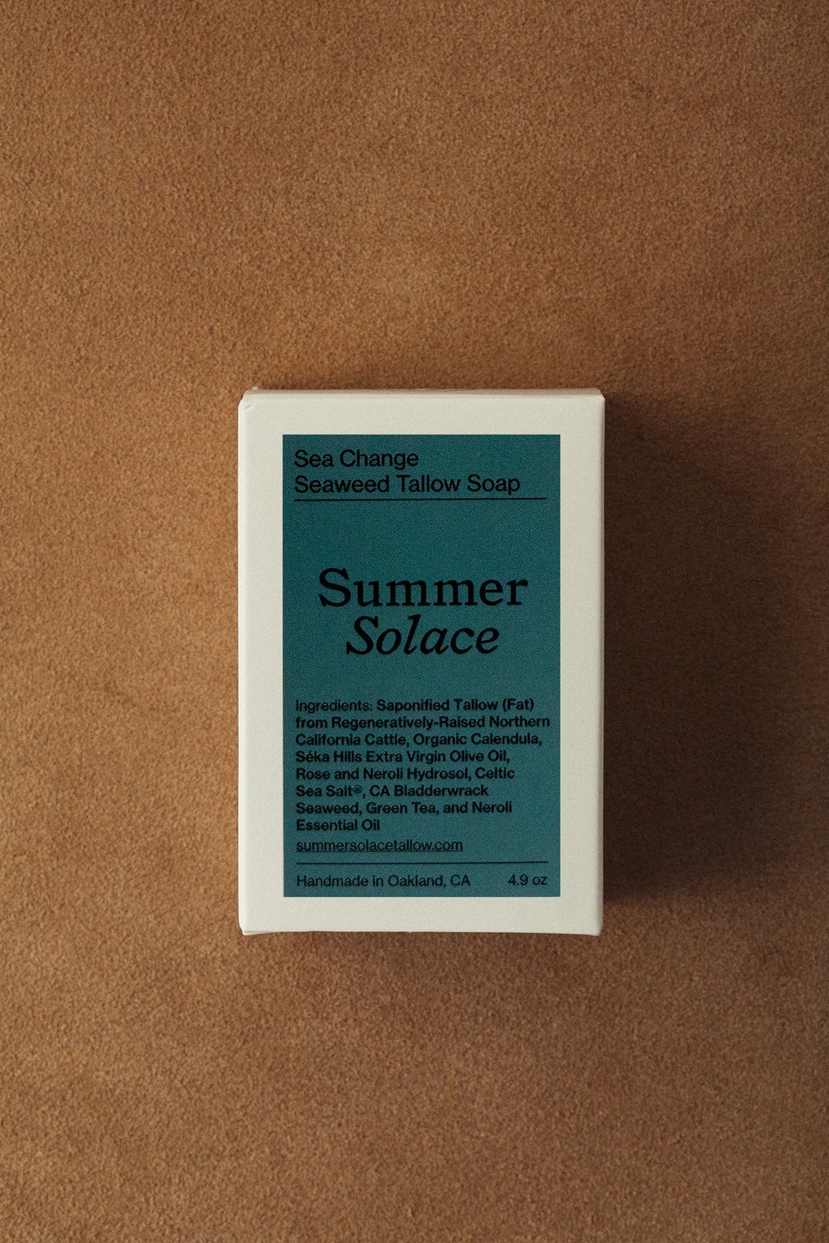 Sea Change Seaweed Tallow Soap | Neroli + Bladderwrack