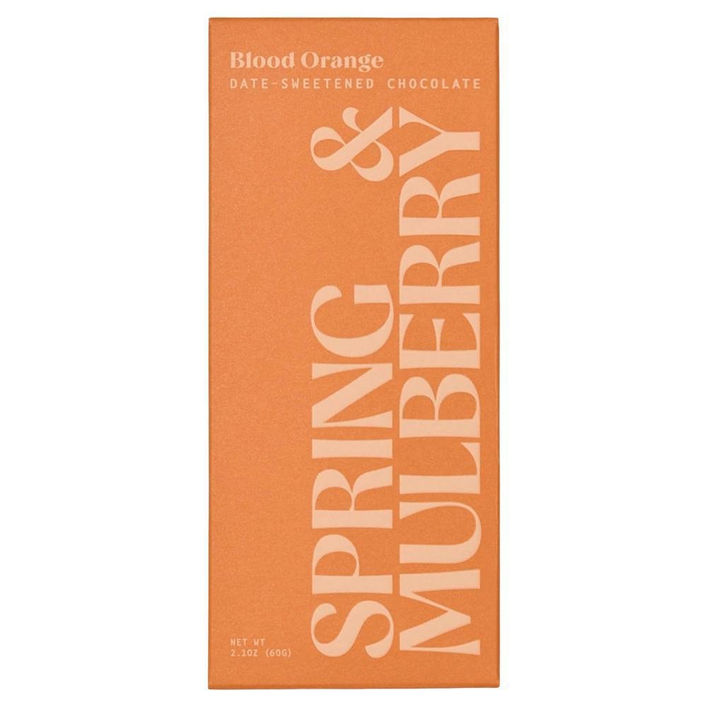 Blood Orange Date Sweetened Dark Chocolate