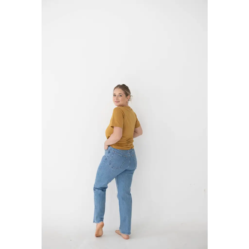 The Mom Tee | Almond