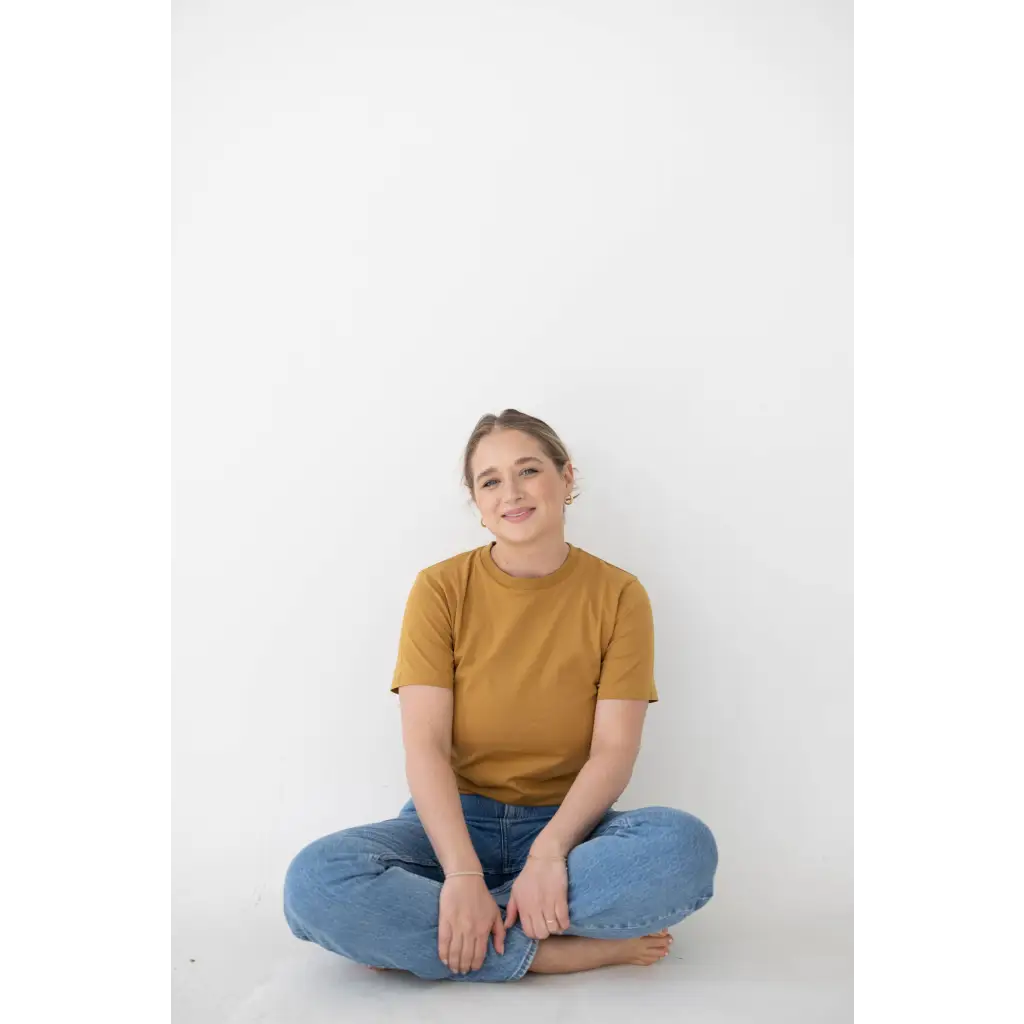 The Mom Tee | Almond