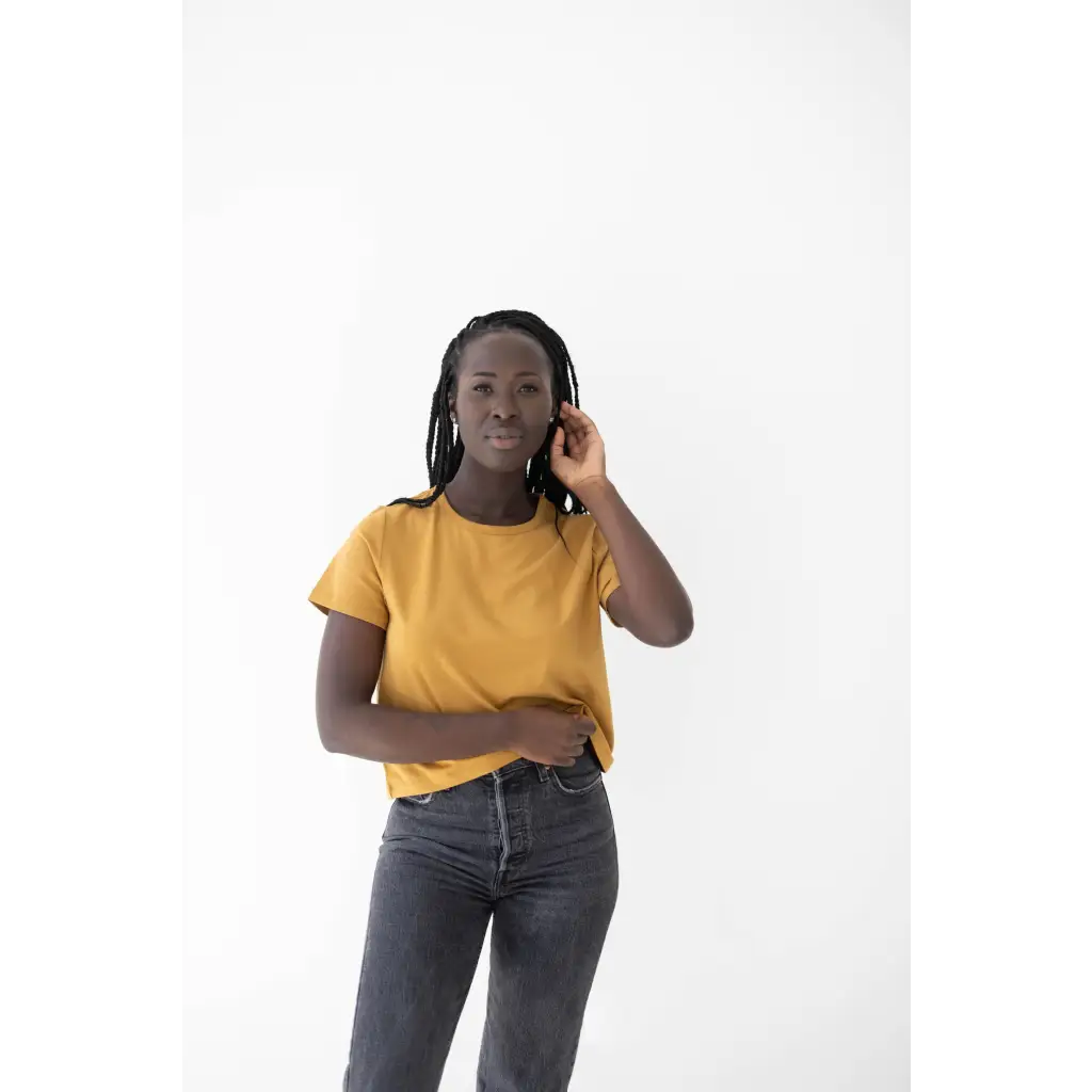 The Mom Tee | Almond