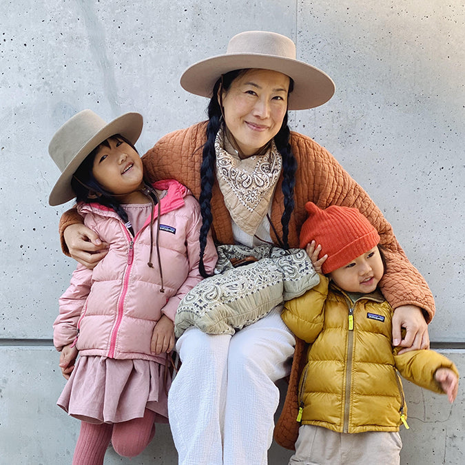Kid's Mini Zoila Boater Wool Hat
