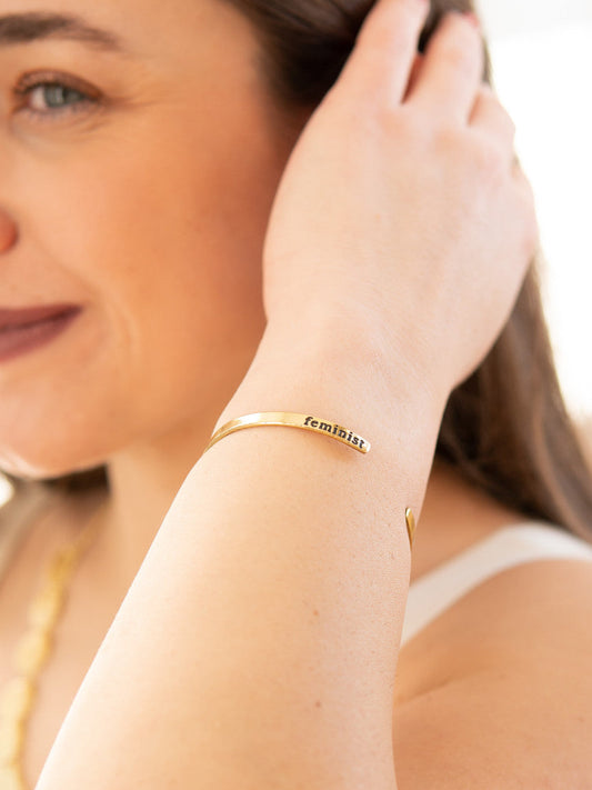 Feminist Cuff Bracelet