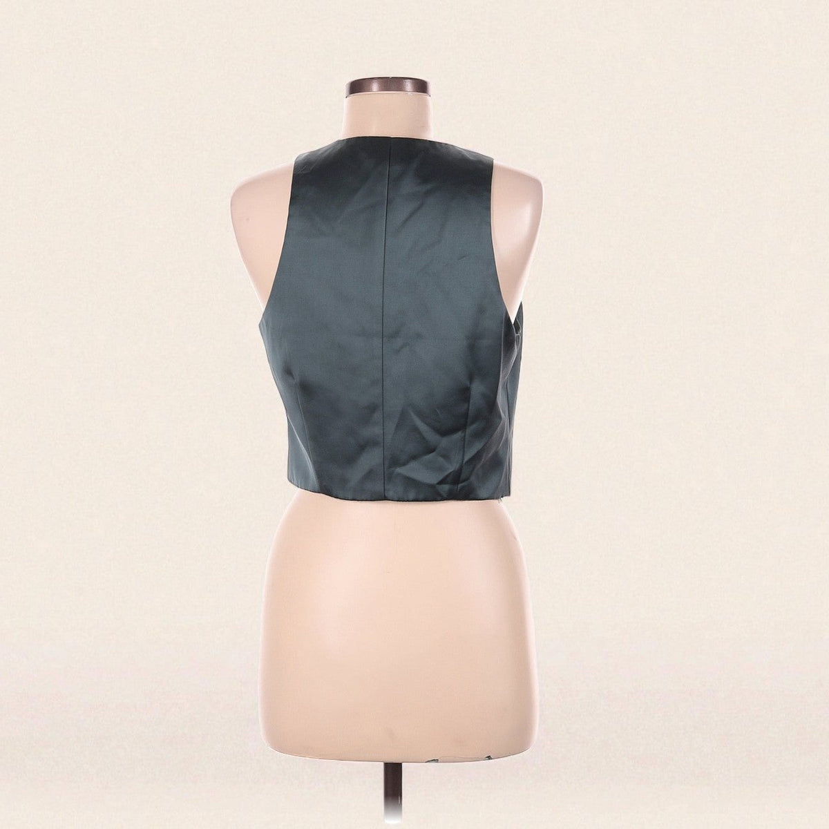 Satin Tuxedo Vest  (Size Medium) image 1