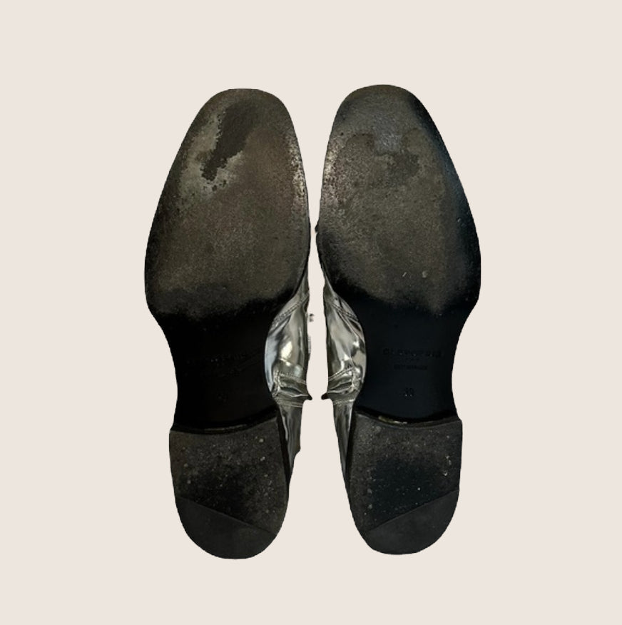 Clergerie Metallic Ankle Boots  (Size 39 EU/9) image 6