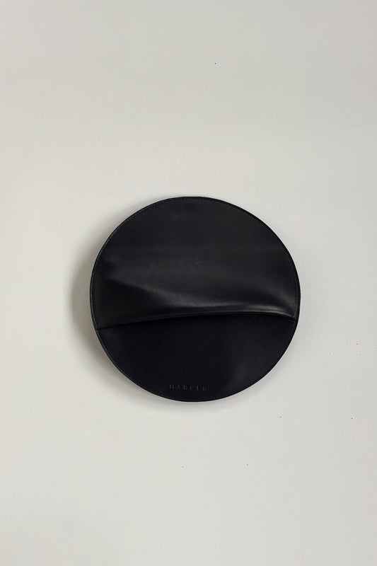 The Pleated Clutch | Black