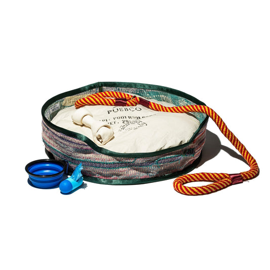 Vintage Kantha Quilt Pet Bed + Cushion