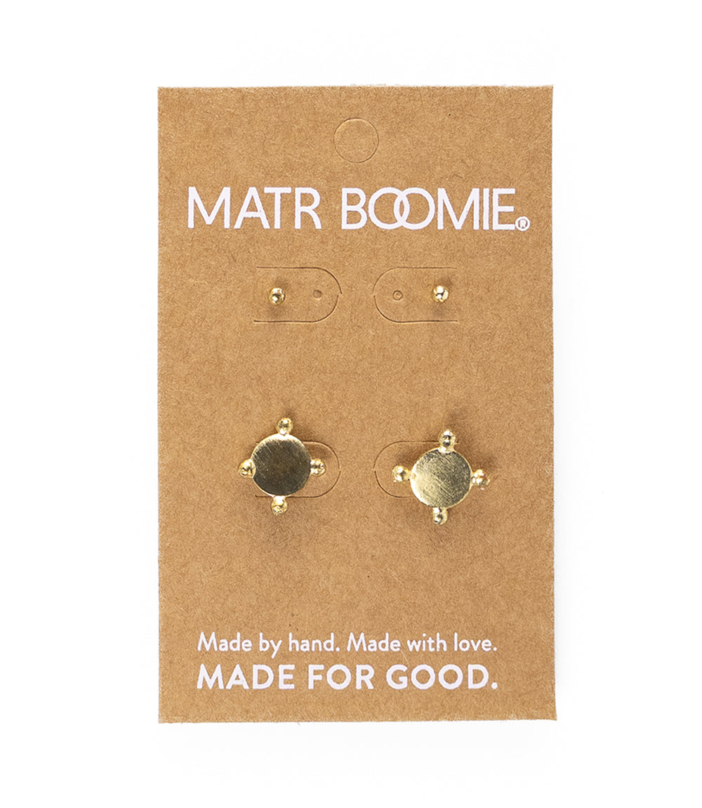 Pari Dot Disc Earring Set | Set of 2