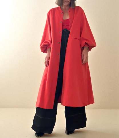 Red Balloon Sleeve Duster Jacket (Size Small) image 1