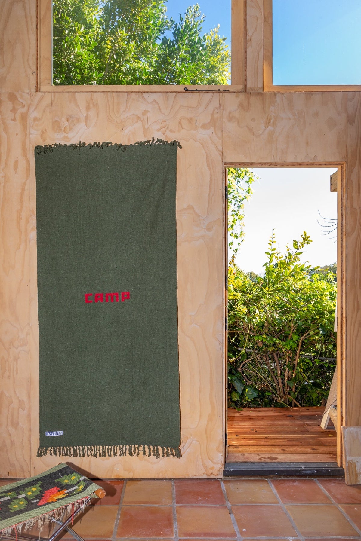 Handloomed Recycled Yarn Camp Rug