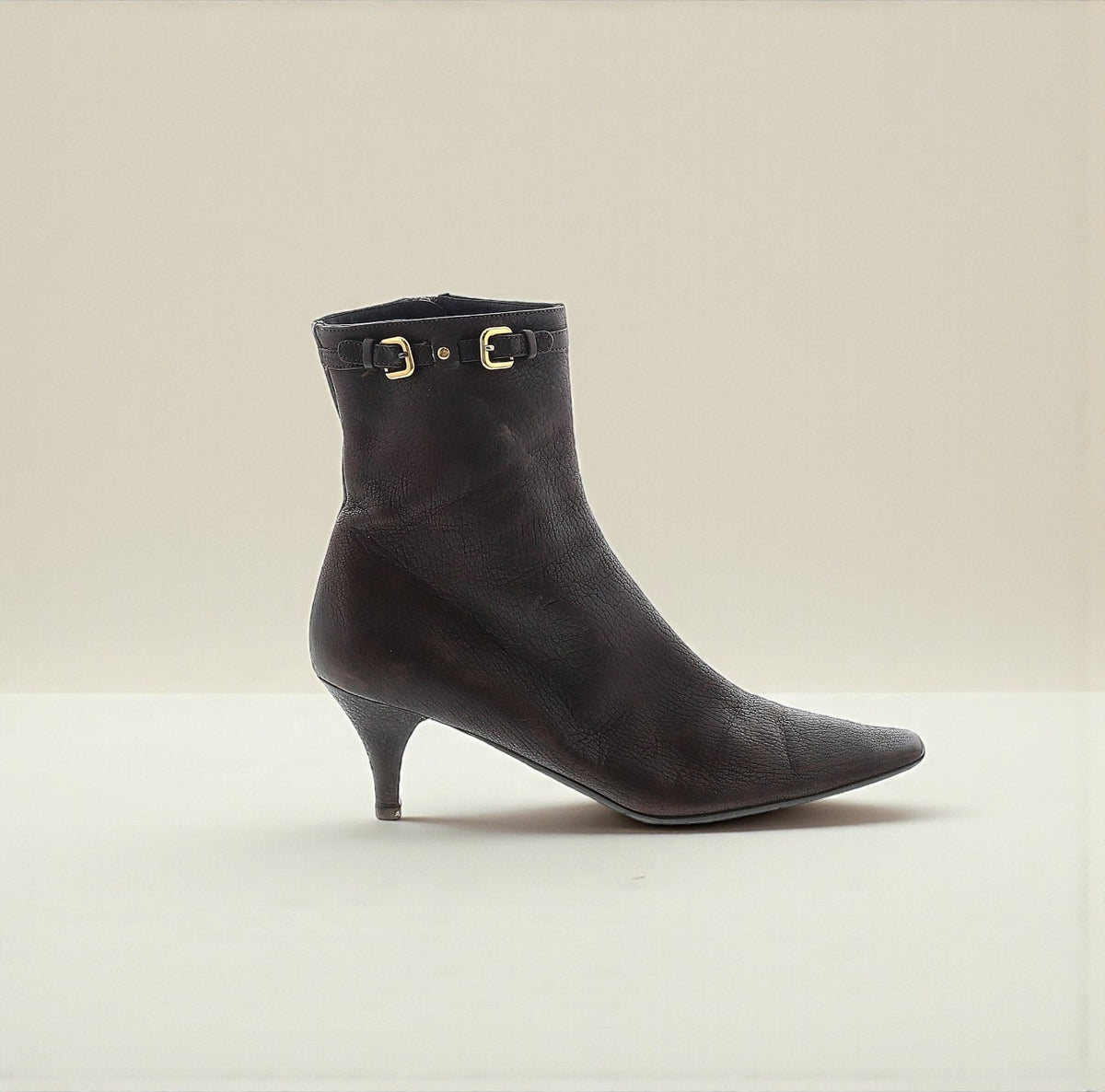 Prada Brown Leather Ankle Boot (Size 9) image 0