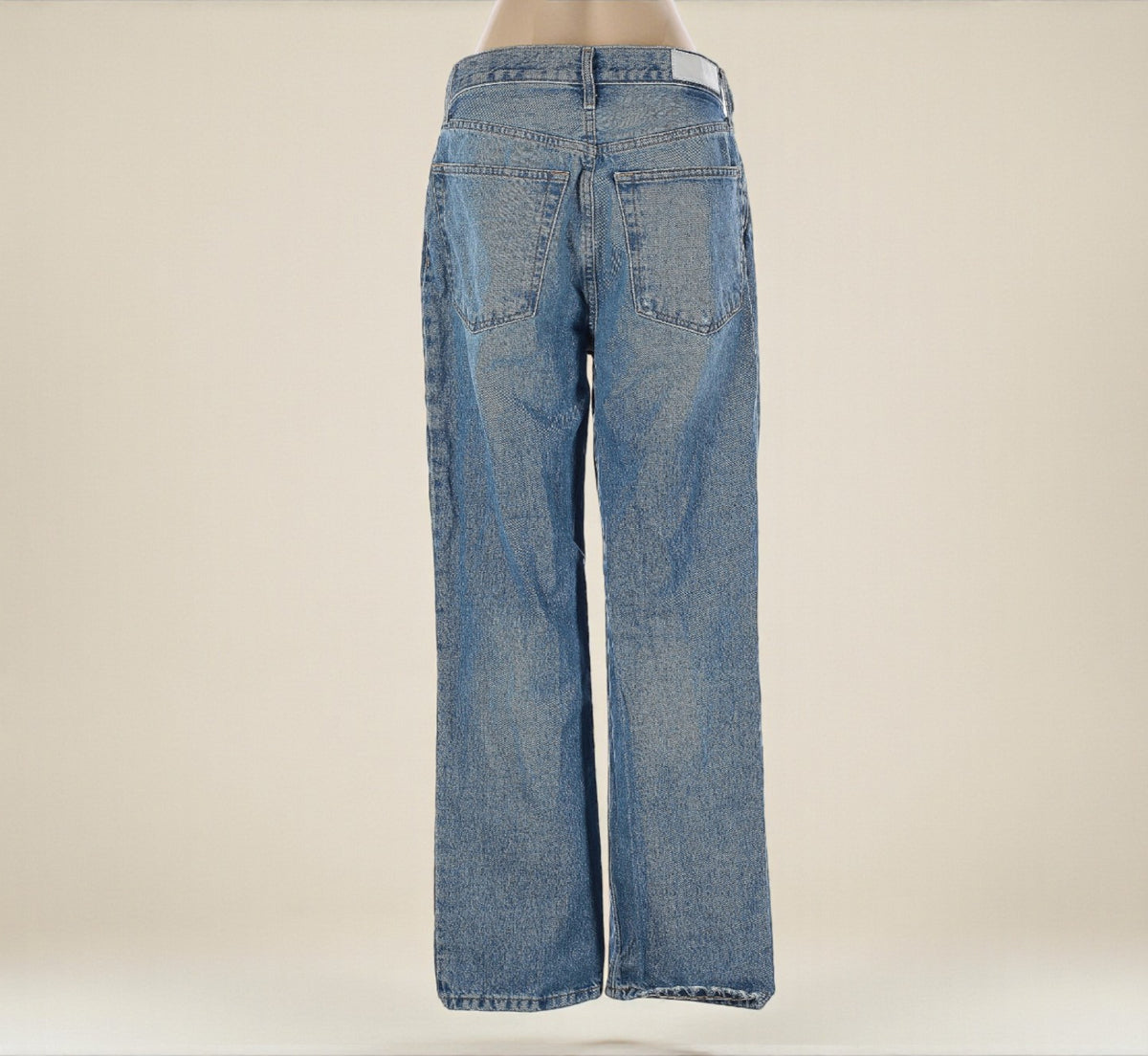 RE/DONE 90s Crop Low Slung Jeans Medium Wash (Size 26) image 1