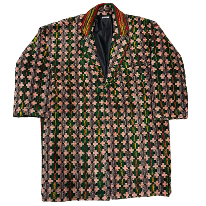 Truck Seat Fabric Collared Coat
