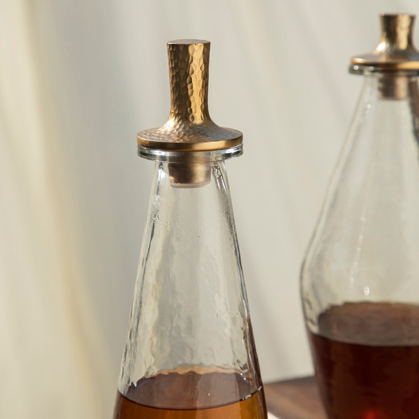 Tall Pebbled Decanter