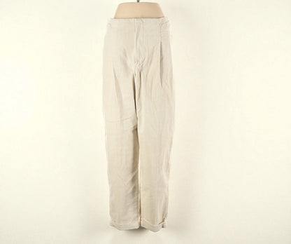 CLOSED High Waisted Ivory Cords w Tab Detail (Size 28) image 0