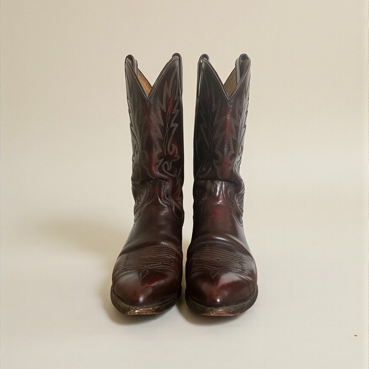 Vintage Leather Cowboy Boots (Size 10.5D) image 0