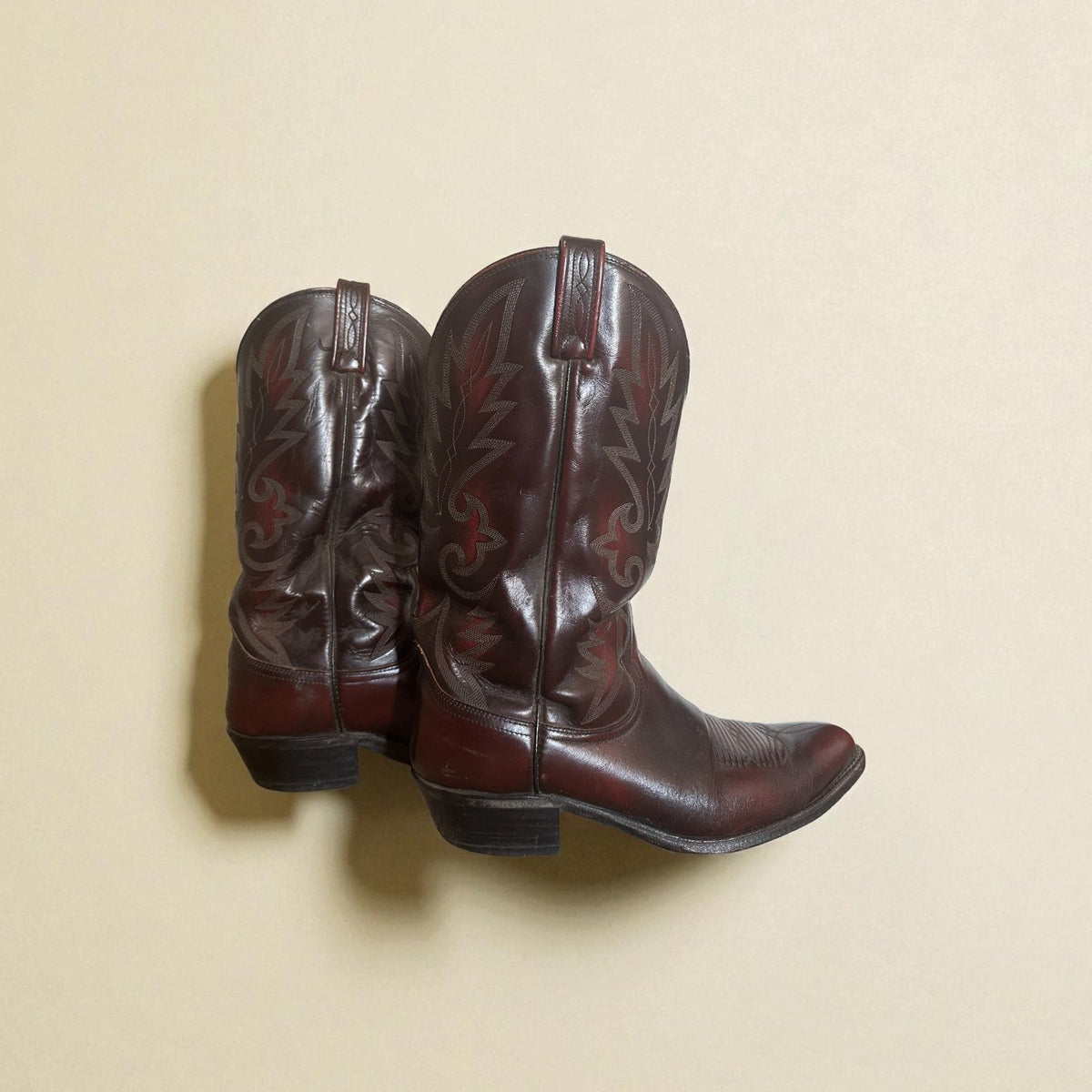 Vintage Leather Cowboy Boots (Size 10.5D) image 1