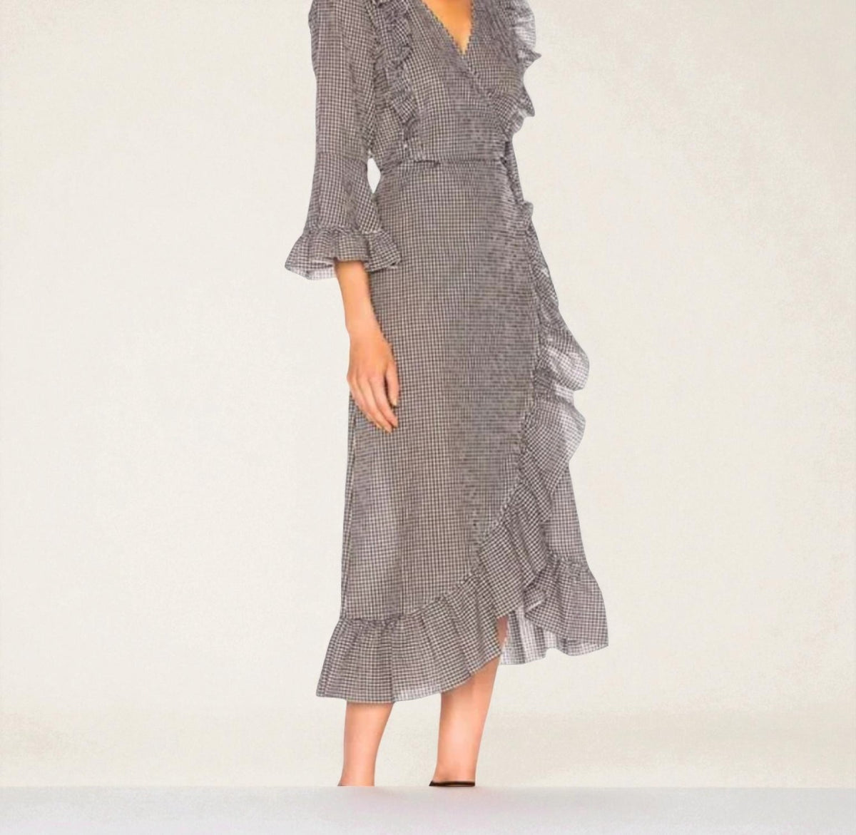 Gingham Midi Dress (Size 8) image 3