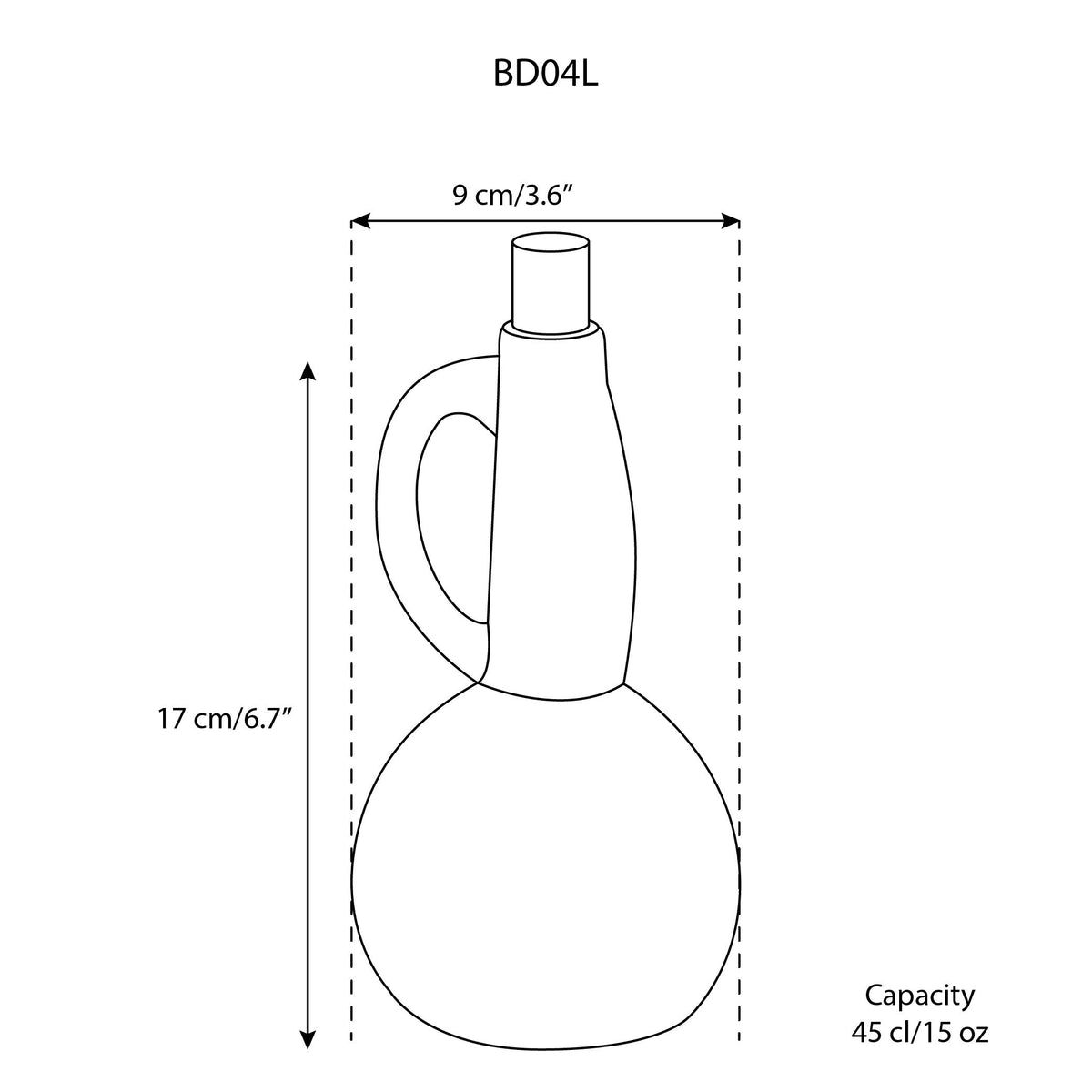 Dadasi Stoneware Olive Oil Dispenser | 15 oz