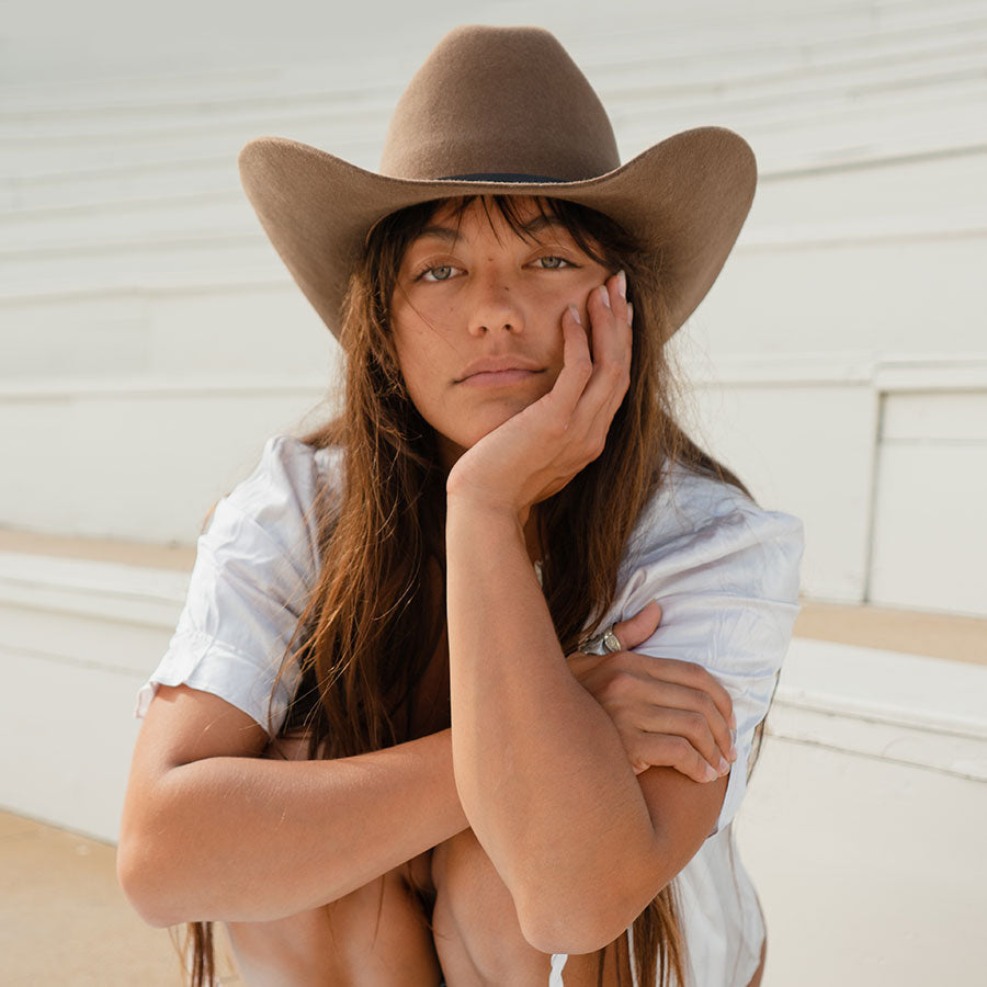 Karina Wool Cowboy Hat | Oak