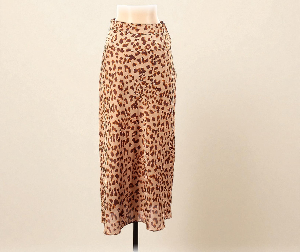 Animal Print Slip Skirt (Size 2) image 0