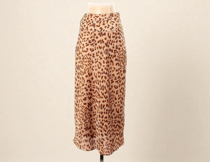 Animal Print Slip Skirt (Size 2) image 1