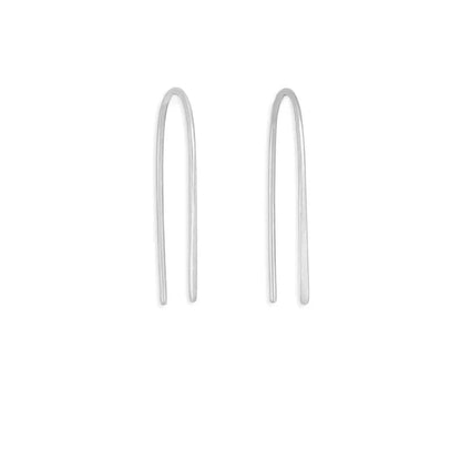 Sterling Silver Arc Earrings